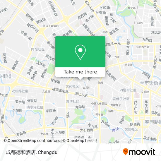 成都德和酒店 map