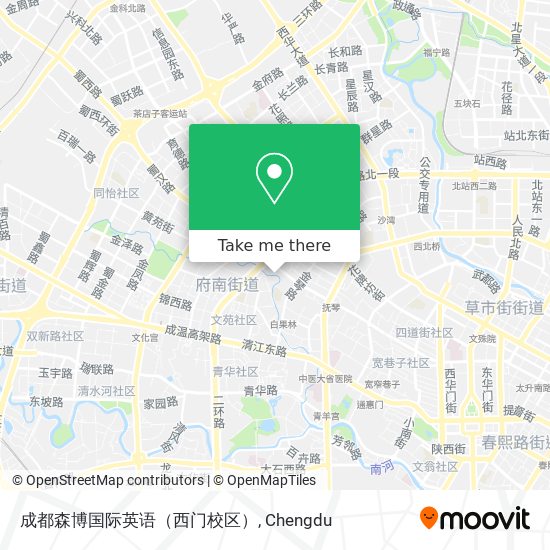 成都森博国际英语（西门校区） map
