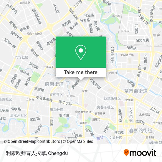 利康欧师盲人按摩 map