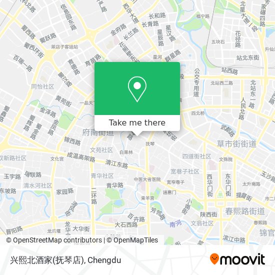 兴熙北酒家(抚琴店) map