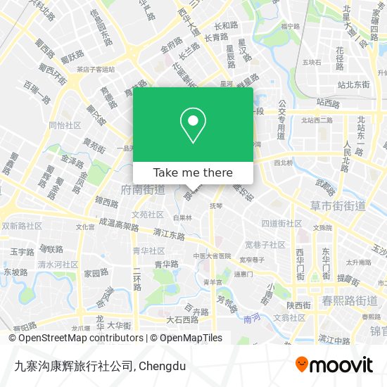 九寨沟康辉旅行社公司 map