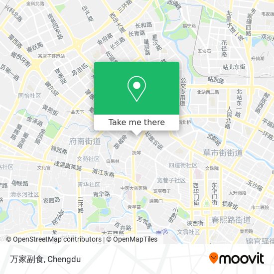 万家副食 map