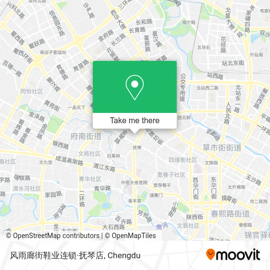 风雨廊街鞋业连锁·抚琴店 map