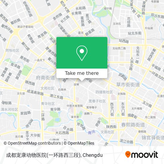 成都宠康动物医院(一环路西三段) map