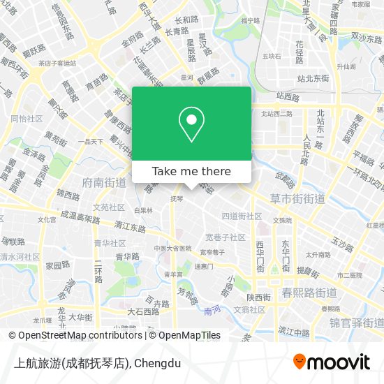 上航旅游(成都抚琴店) map