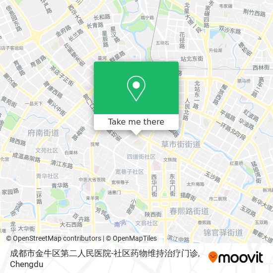 成都市金牛区第二人民医院-社区药物维持治疗门诊 map