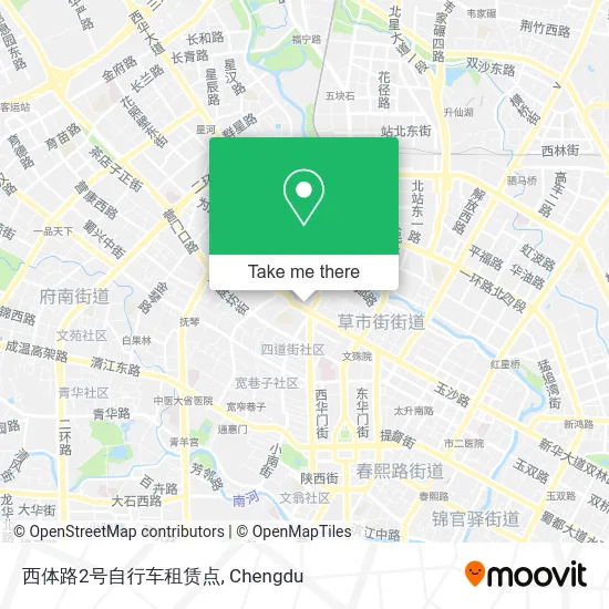 西体路2号自行车租赁点 map