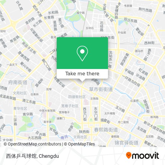 西体乒乓球馆 map