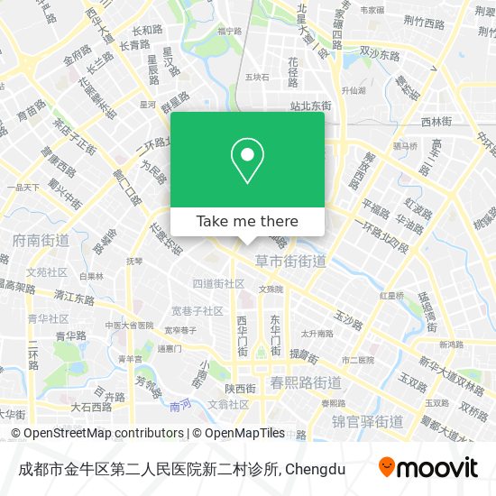 成都市金牛区第二人民医院新二村诊所 map
