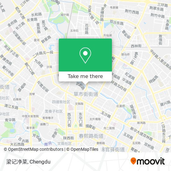 梁记净菜 map