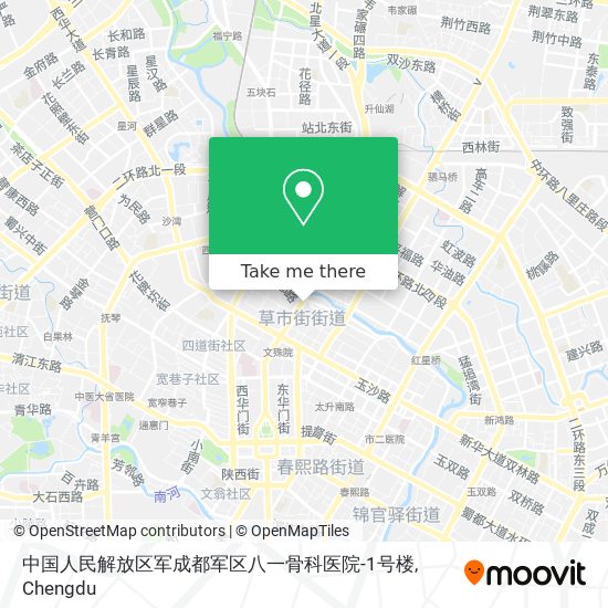 中国人民解放区军成都军区八一骨科医院-1号楼 map