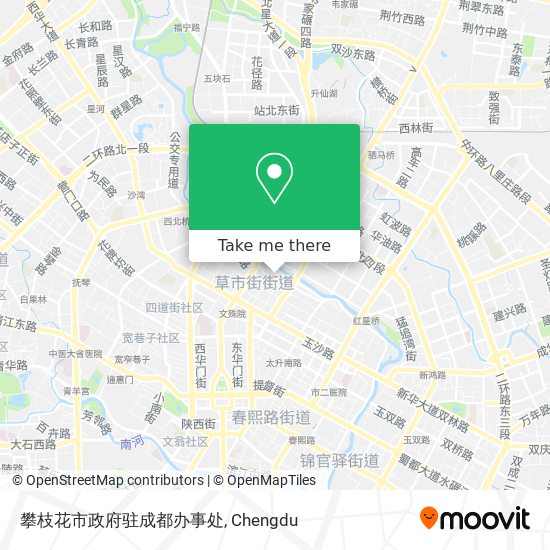 攀枝花市政府驻成都办事处 map