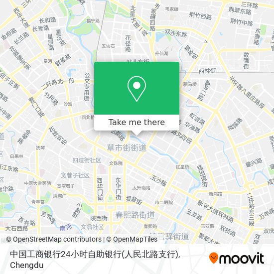 中国工商银行24小时自助银行(人民北路支行) map
