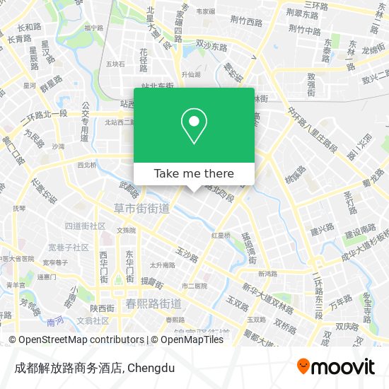 成都解放路商务酒店 map