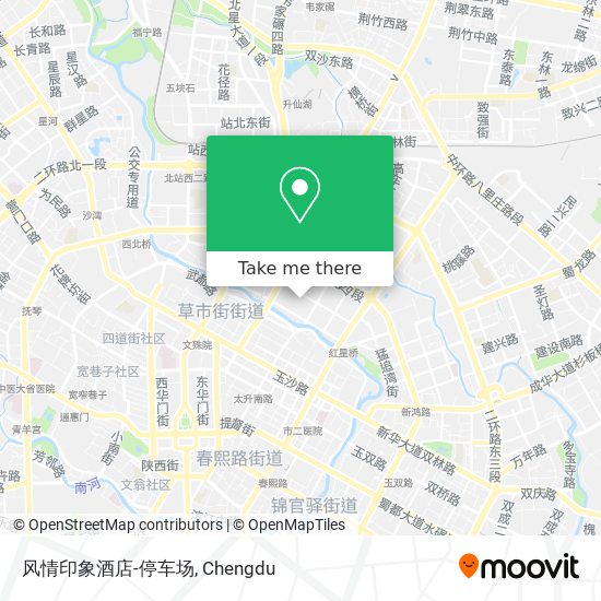 风情印象酒店-停车场 map