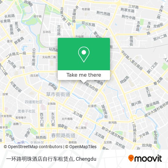 一环路明珠酒店自行车租赁点 map
