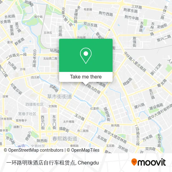 一环路明珠酒店自行车租赁点 map