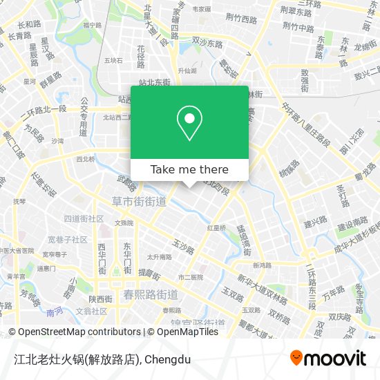 江北老灶火锅(解放路店) map