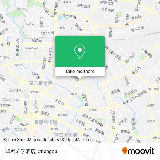 成都庐孚酒店 map