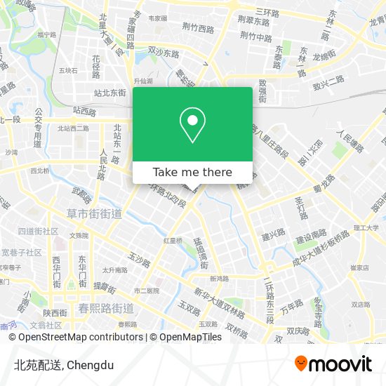 北苑配送 map