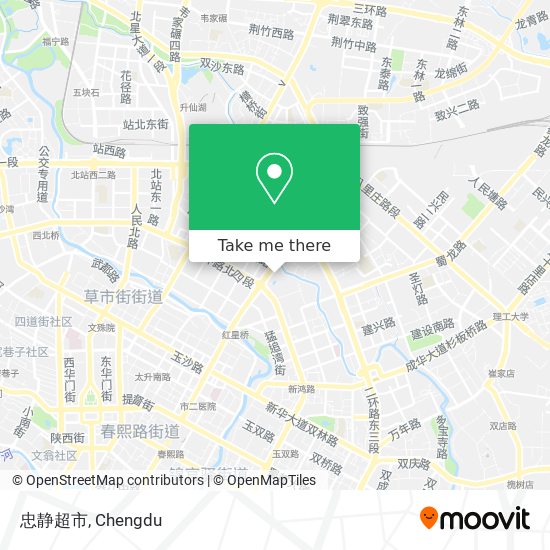 忠静超市 map