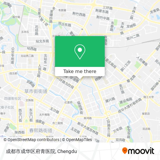 成都市成华区府青医院 map