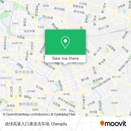 成绵高速入口通道洗车场 map