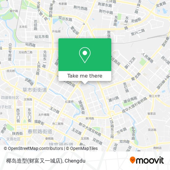 椰岛造型(财富又一城店) map