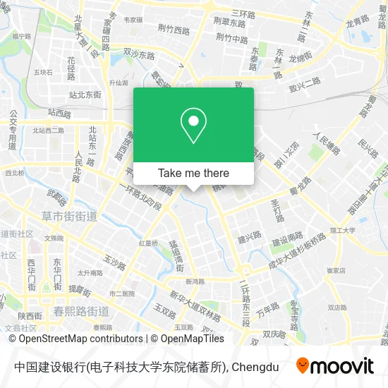 中国建设银行(电子科技大学东院储蓄所) map