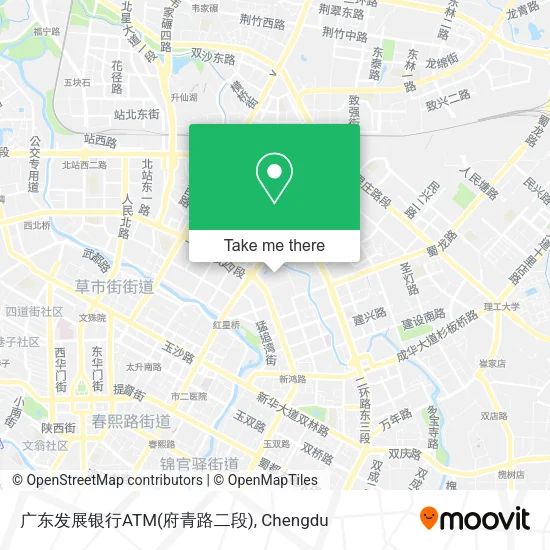 广东发展银行ATM(府青路二段) map