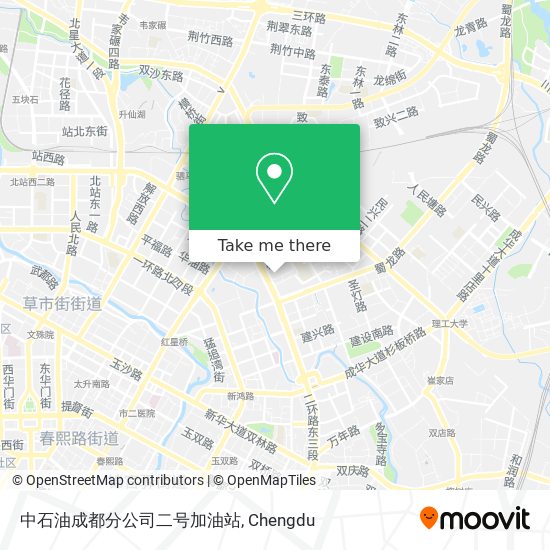 中石油成都分公司二号加油站 map
