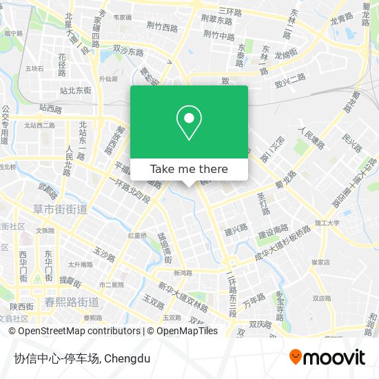 协信中心-停车场 map