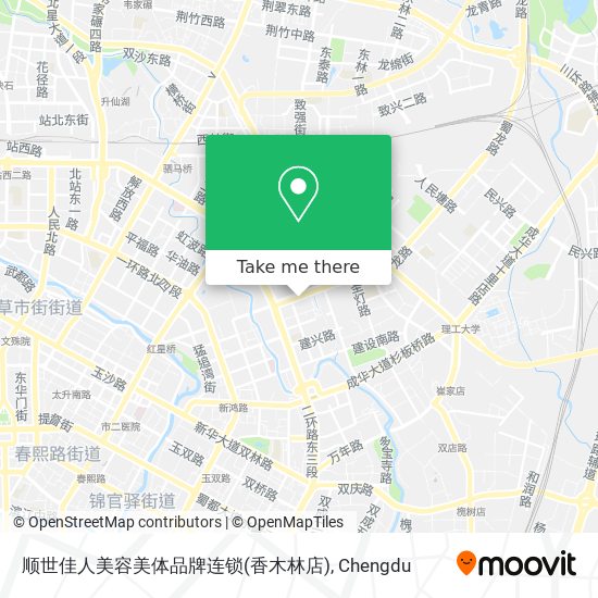 顺世佳人美容美体品牌连锁(香木林店) map