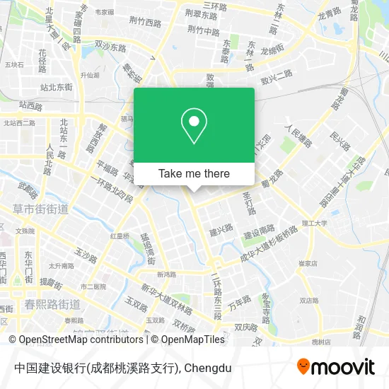中国建设银行(成都桃溪路支行) map