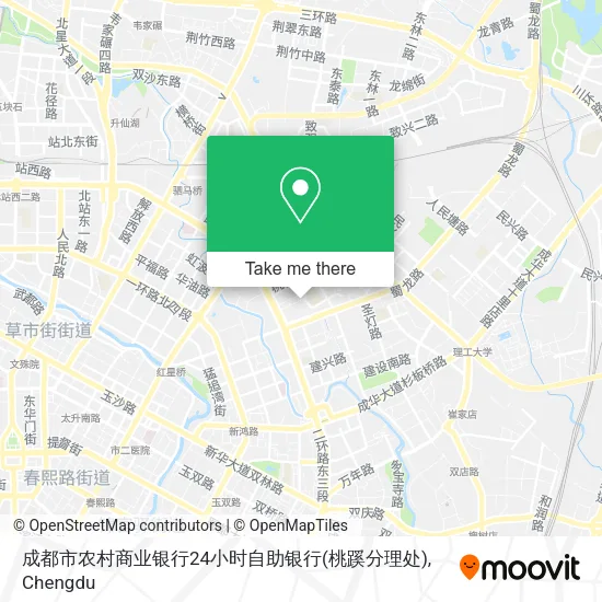 成都市农村商业银行24小时自助银行(桃蹊分理处) map