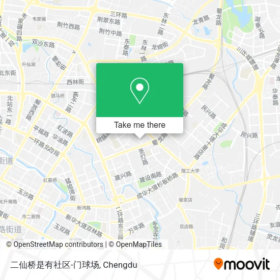二仙桥是有社区-门球场 map