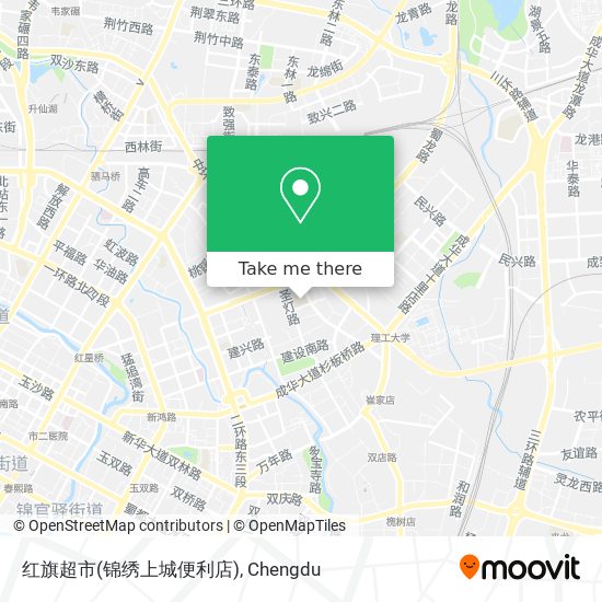 红旗超市(锦绣上城便利店) map