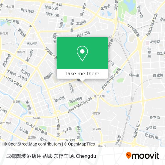 成都陶玻酒店用品城-东停车场 map