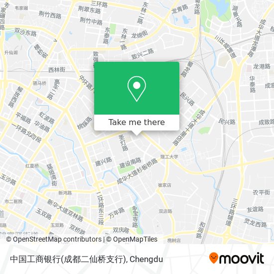 中国工商银行(成都二仙桥支行) map