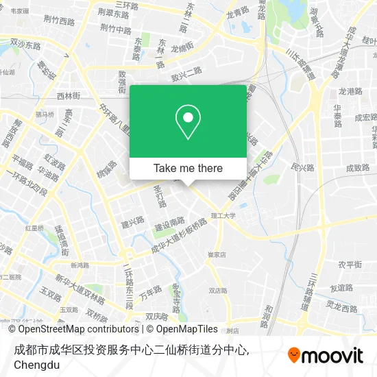 成都市成华区投资服务中心二仙桥街道分中心 map