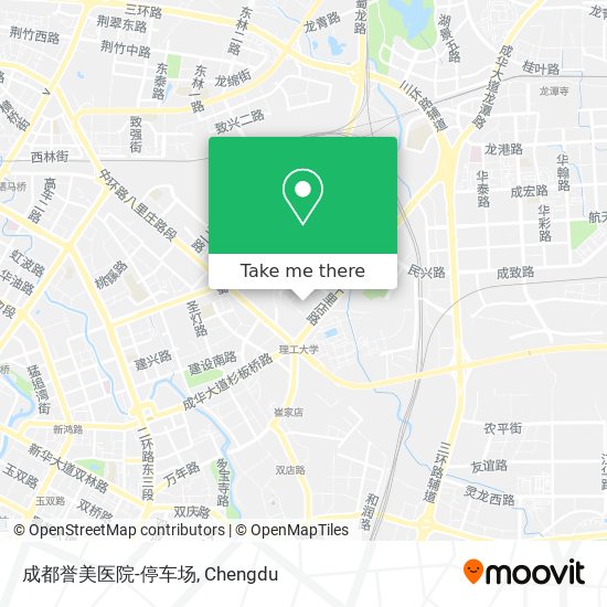 成都誉美医院-停车场 map