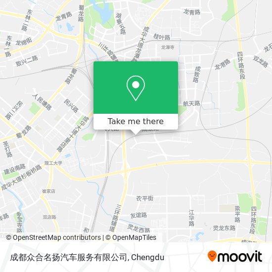 成都众合名扬汽车服务有限公司 map