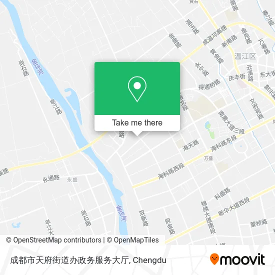 成都市天府街道办政务服务大厅 map