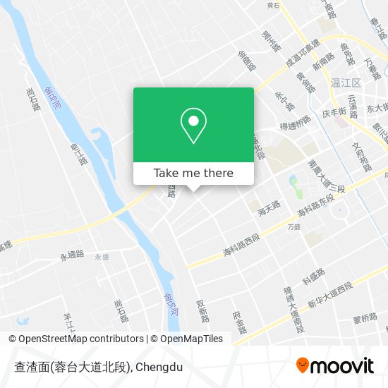 查渣面(蓉台大道北段) map