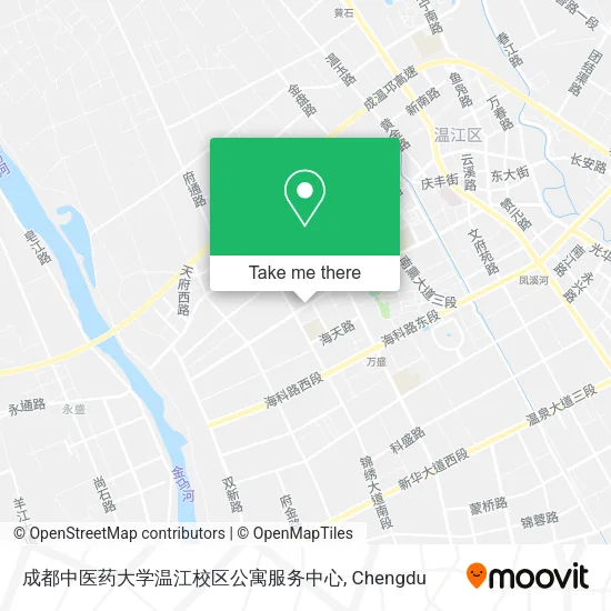 成都中医药大学温江校区公寓服务中心 map