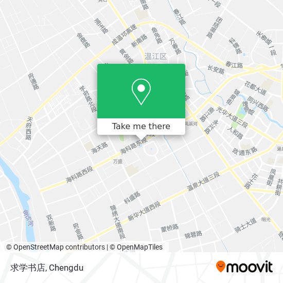 求学书店 map