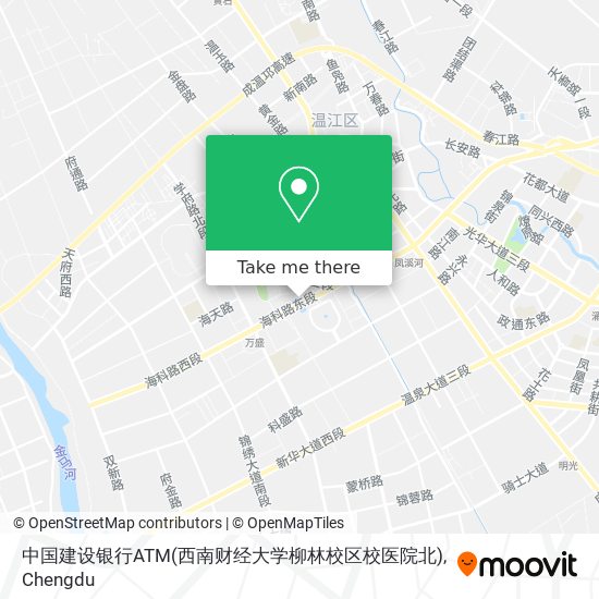 中国建设银行ATM(西南财经大学柳林校区校医院北) map
