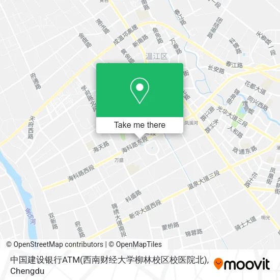 中国建设银行ATM(西南财经大学柳林校区校医院北) map