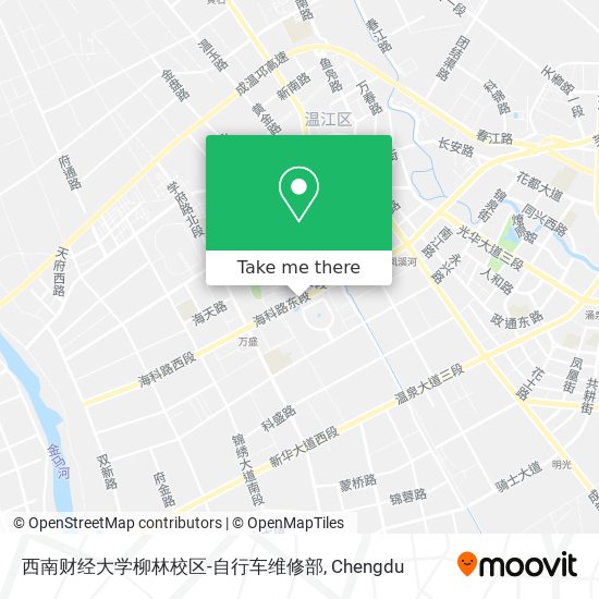 西南财经大学柳林校区-自行车维修部 map