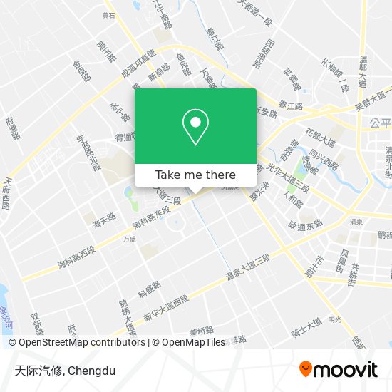 天际汽修 map